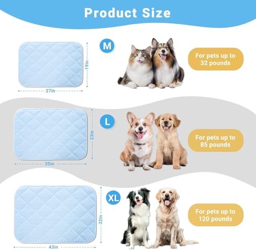 Cooling Mat for Dogs, Thick & Double-Sided Dog Cooling Mat, Self-Cooling Dog Bed - Image 7