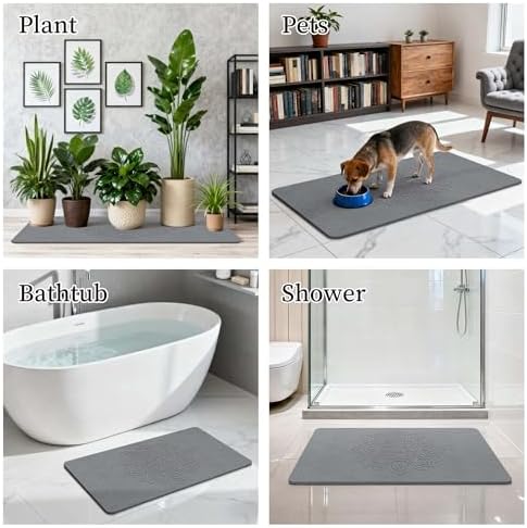 THMINS Extra Large Stone Bath Mat - Image 7