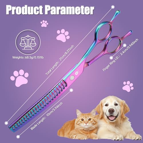 Dream Reach Curved Chunkers Dog Grooming Scissors - Image 6