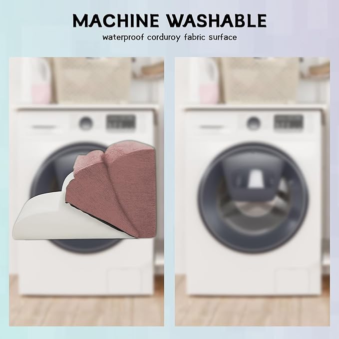 Dog Steps for Small Dogs, 4-Step Pet Ramp Stairs for High Beds and Sofa, Non-Slip Pet Stairs for Small Dogs and Cats, Removable and Easy to Clean Cover, Pink