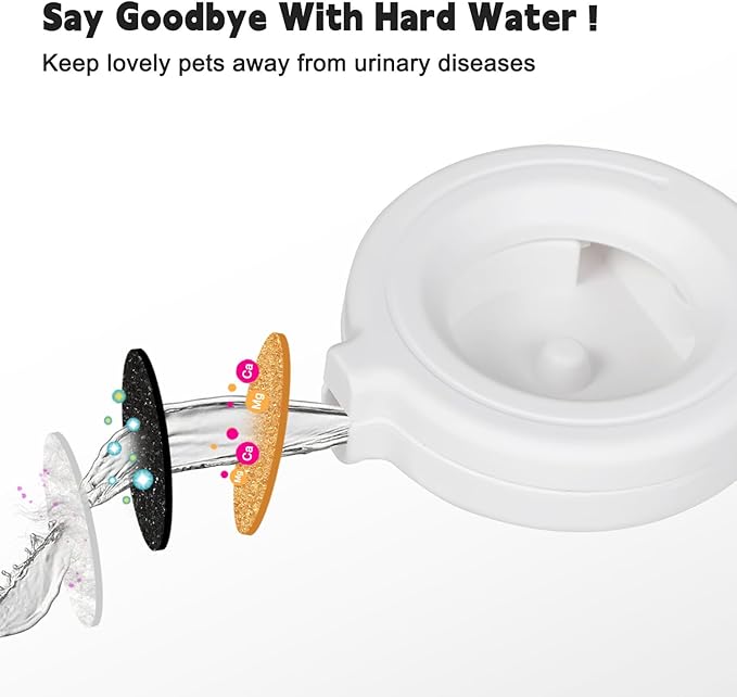 Sfozstra Dog Water Bowl Dispenser: 6L White Lagre Stainless Steel - BPA-Free - Automatic Gravity Pet Water Dispenser for Busy Owners