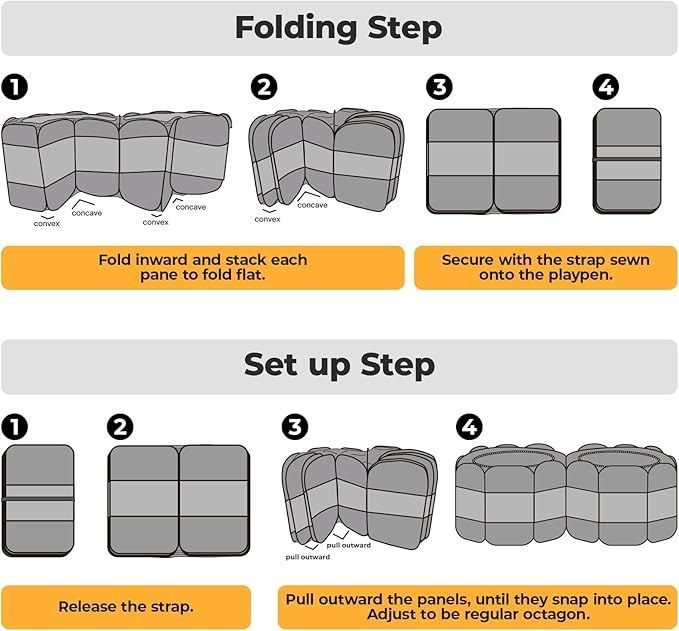 EighteenTek 2-in-1 Pop Up Cat Playpen, Assembly-Free Dog Puppy Pet Playpen, Indoor Outdoor Cats Enclosed, Cat Tent House Crate Cage, Portable & Foldable Playpen for Kittens(No Divider, Unified Space)