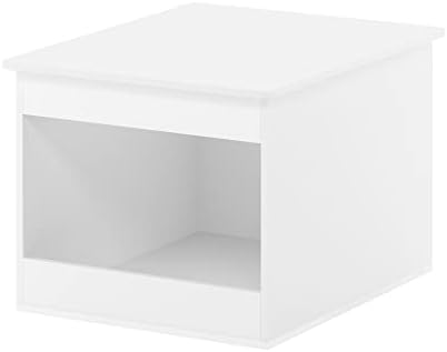 Furinno Peli Top Opening Litter Box Enclosure, Solid White - Image 5