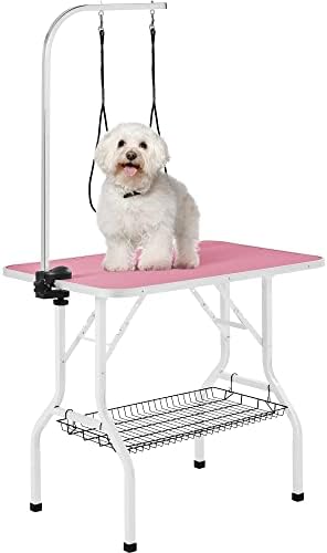 Yaheetech 36'' Dog Grooming Table, Adjustable Pet Foldable Grooming Table by Yaheetech
