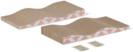 Amazon Basics Cat Scratching Post, Reversible Double-Sided Corrugated Cardboard by AmazonBasics