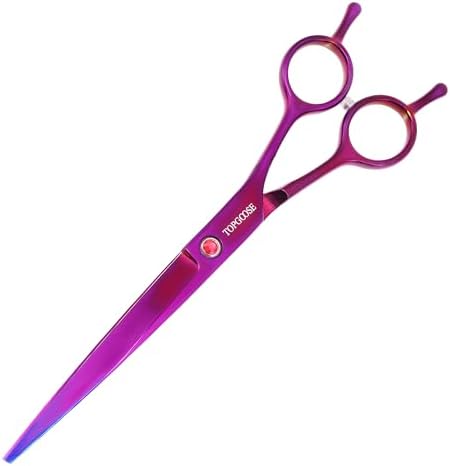 7.5'' Dog Straight Scissors for Grooming 440C Stainless Steel Professional Pet by TOPGOOSE