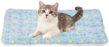 Dog Cat Bed Mat, Soft Coral Fleece Pet Cushion Pad by Unknown