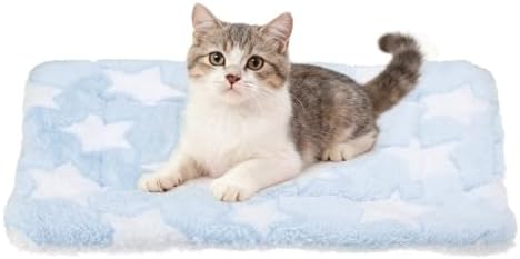 Dog Cat Bed Mat, Soft Coral Fleece Pet Cushion Pad by Unknown