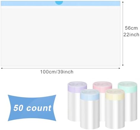 Tinlade 50 Count Jumbo Cat Litter Box Liners, 39 x 22 Inch - Image 2