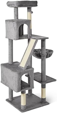 Amazon Basics Indoor Cat & Kittens Multi-Level Climbing Activity Tower by AmazonBasics