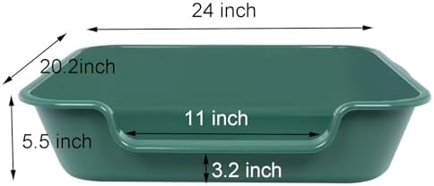 Extra Large Low Entry ABS Cat Litter Box, 2 Pack - Image 6