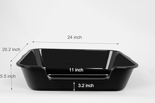 Extra Large Low Entry ABS Cat Litter Box, 1 Pack - Image 6