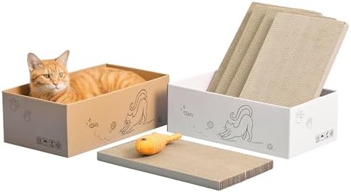 5-Pack Double-Sided Cat Scratchers by Quuzee