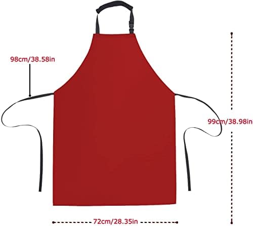 Homsolver Waterproof Dishwasher Apron, Adjustable Rubber Butcher Apron - Image 3