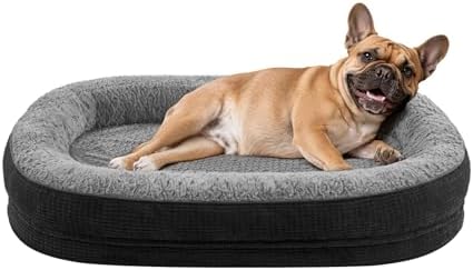 JOEJOY Orthopedic Dog Bed for Medium Dogs, Egg-Crate Memory Foam Pet Bed by JOEJOY