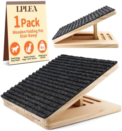 Upgraded Dog Ramps for Stairs, Adjustable Portable Pet Steps by Unknown