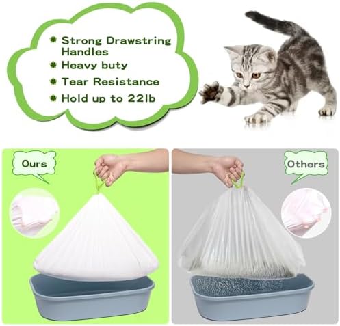 Litter Box Liners Large, Jumbo Drawstring Cat Litter Bags, Extra Thick Litter - Image 4