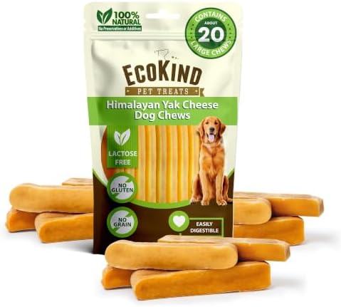 EcoKind Yak Cheese Himalayan Dog Chews, Yak Chews by EcoKindPetTreats