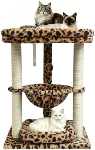 SYANDLVY Leopard Print Small Cat Tree by SYANDLVY