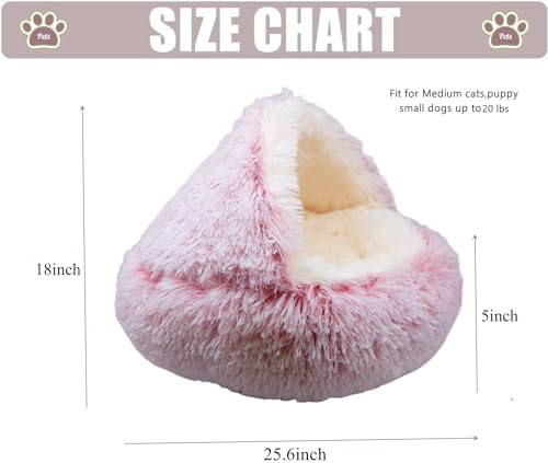ZaneSun Calming Dog Bed & Cat Cave - Image 2