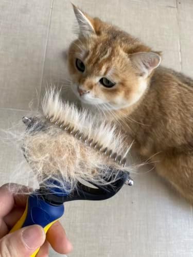 3-in-1 Pet Grooming Tool, Dematting Comb& Undercoat Rake - Image 3