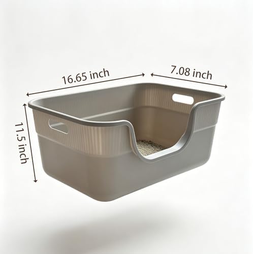 Large Cat Litter Box with High Sides - Image 2