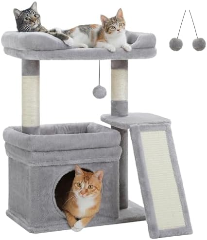 PEQULTI Cat Tree for Small Medium Cats by PEQULTI