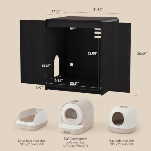 ONBRILL 35" Cat Litter Box Enclosure - Image 2