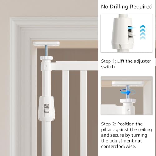 unipaws 75" High Extra Tall Cat Safety Gate - Image 2