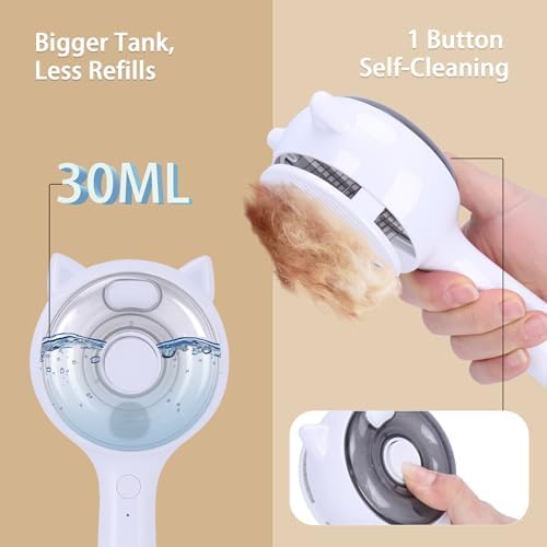 Pet Steam Brush for Cats & Dogs ，3-in-1 Pet Grooming Comb，Reduces Shedding - Image 6