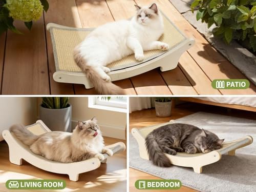 HOTEAGLE Cat Scratcher Bed for Indoor Cats, Upgraded Thicken Support Rods - Image 7