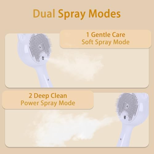 Pet Steam Brush for Cats & Dogs ，3-in-1 Pet Grooming Comb，Reduces Shedding - Image 3