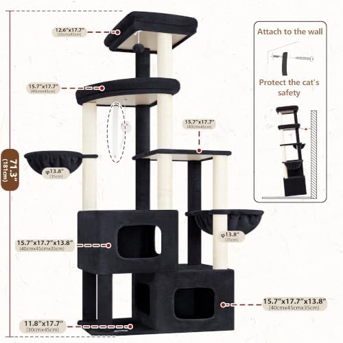 Gitelsnour 71'' Heavy Duty Cat Tree Tower - Image 6