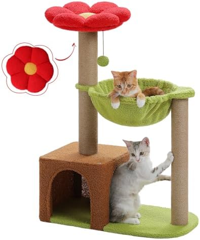MUTTROS 35" Flower Cat Tree for Kittens by MUTTROS