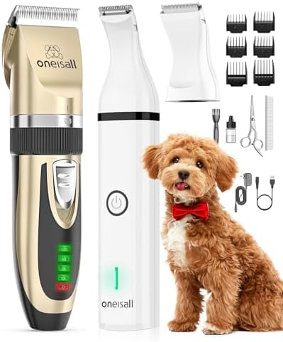 oneisall Dog Clippers and Paw Trimmer Kit by oneisall