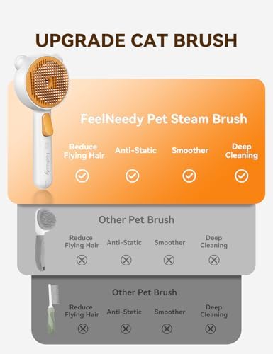 Pet Steam Brush for Dogs & Cats, Brushes for Indoor Cats - Image 4
