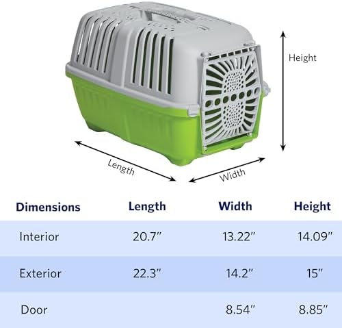 MidWest Homes Spree Travel Carrier, Small Pet Crate - Image 2