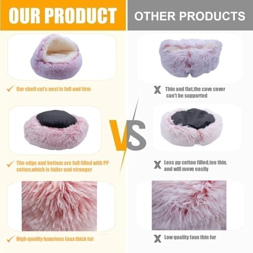 ZaneSun Calming Dog Bed & Cat Cave - Image 4