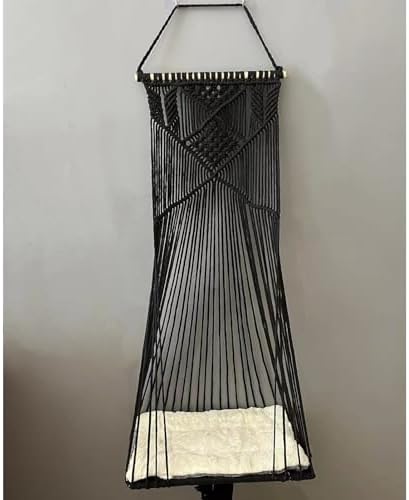 Macrame Hanging Cat Hammock Bed Cat Swing House Space Saving Window Perch - Image 4