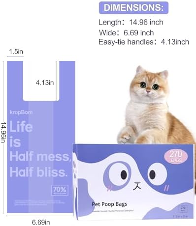 270 Count Cat Litter Bags Lavender Scented - Image 6