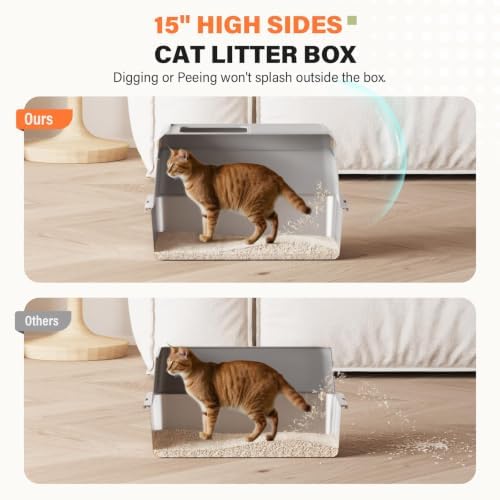 Removable Stainless Steel Cat Litter Box - Image 3