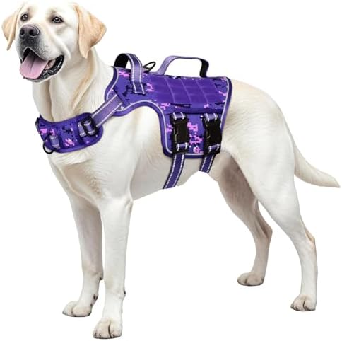 Dog Harness for Large Dogs, No Pull Tactical Vest by Runfido