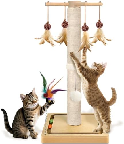 Cat Scratching Post, Sisal Scratcher by Awarmhome