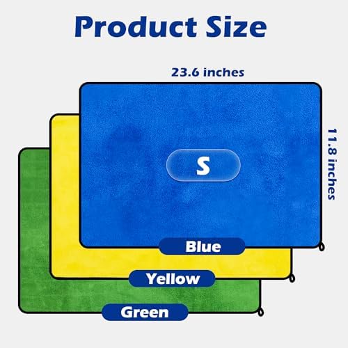MICOOYO Dog Towels for Drying Dogs 3 Pack, Ultra Absorbent Microfiber Pet Bath - Image 5