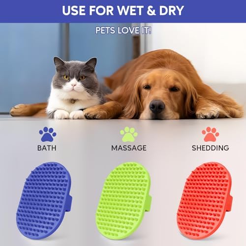 Dog bath brush, ROPO rubber massage dog shampoo brush, used - Image 5