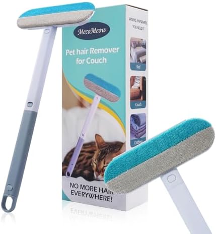 Pet Hair Removal Brush for Couch, Washable Lint Cleaner for Dog and Cat Hair by MecoMeow