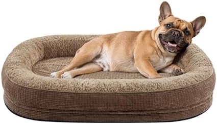 JOEJOY Orthopedic Dog Bed for Medium Dogs, Egg-Crate Memory Foam Pet Bed by JOEJOY