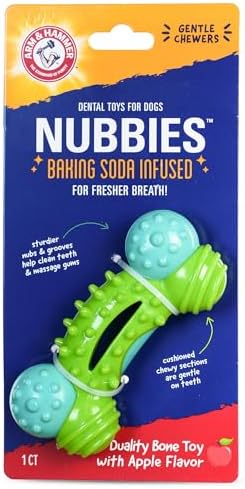 Arm & Hammer Nubbies Duality Bone Dental Dog Chew Toy, Apple Flavor by ArmHammer