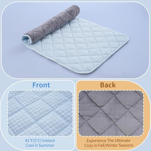 Cooling Mat for Dogs, Thick & Double-Sided Dog Cooling Mat, Self-Cooling Dog Bed - Image 2