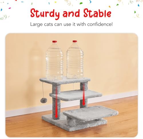 15''H Multi-Step Pet Stairs for High Beds & Sofas, 3-Step Cat Stairs - Image 5